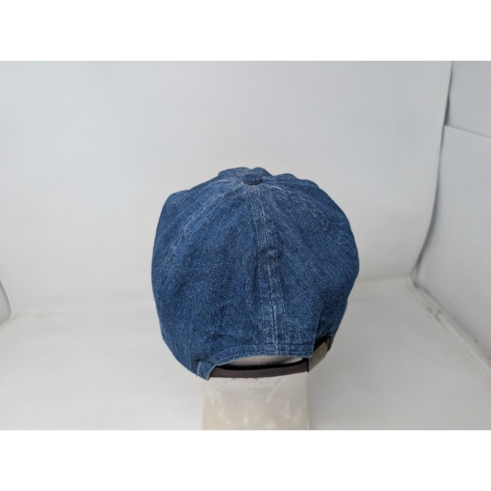 Pacific Trail Denim Suede Union Made In USA Baseball Cap Dad‎ Hat Leather Strap - Picture 4 of 9
